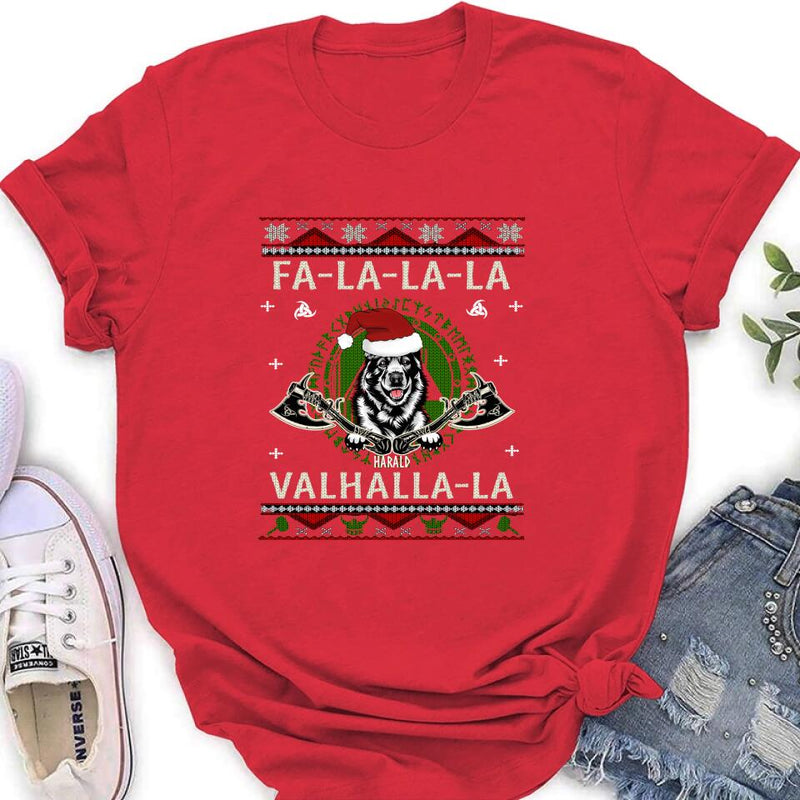 Personalized Viking Xmas Dog Ugly Sweatshirt/Hoodie - Up to 4 Dogs - Best Gift For Dog Lover