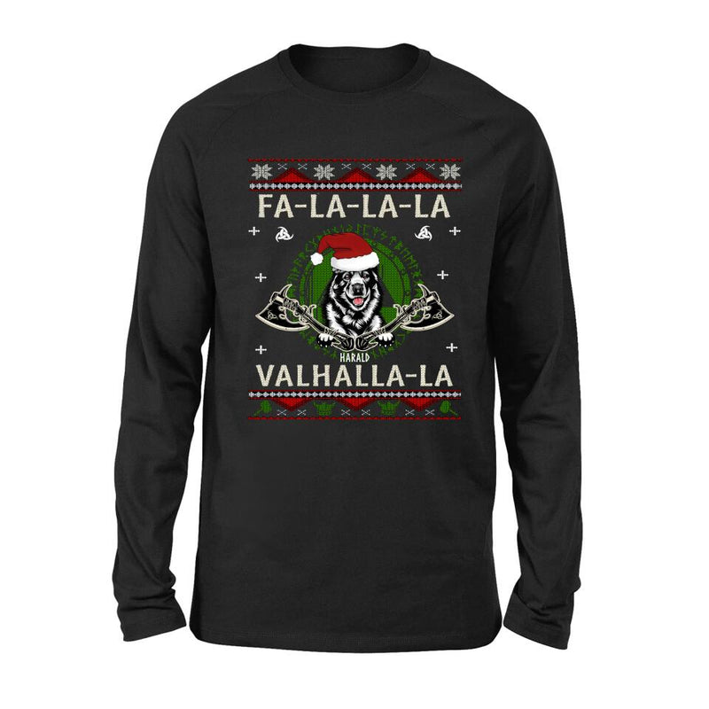Personalized Viking Xmas Dog Ugly Sweatshirt/Hoodie - Up to 4 Dogs - Best Gift For Dog Lover