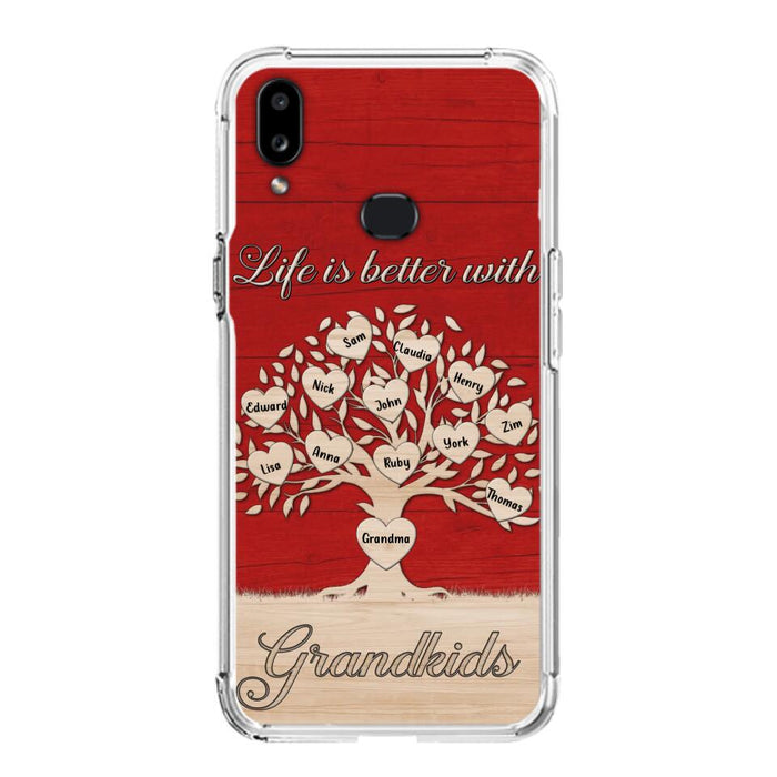 Custom Personalized Grandma iPhone/Samsung Phone Case - Up to 12 Kid's Name - Mother's Day Gift Idea For Grandma - Life Is Better With Grandkids