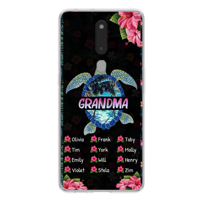 Custom Personalized Turtle Grandma Phone Case - Up to 12 Kid's Name - Mother's Day Gift Idea For Grandma - Case For Xiaomi/ Oppo/ Huawei