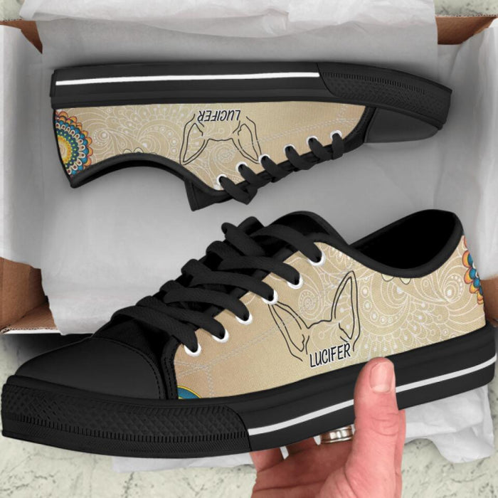 Custom Personalized Dog Ears Sneakers - Gift Idea For Dog Lover/ Mother's Day/ Father's Day Gift