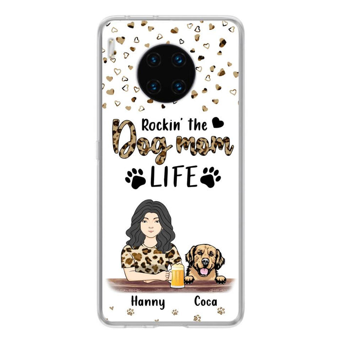 Custom Personalized Dog Mom Phone Case - Upto 4 Dogs - Mother's Day Gift Idea For Dog Lover/ Dog Mom - Rockin' The Dog Mom Life - Case For Xiaomi/ Oppo And Huawei