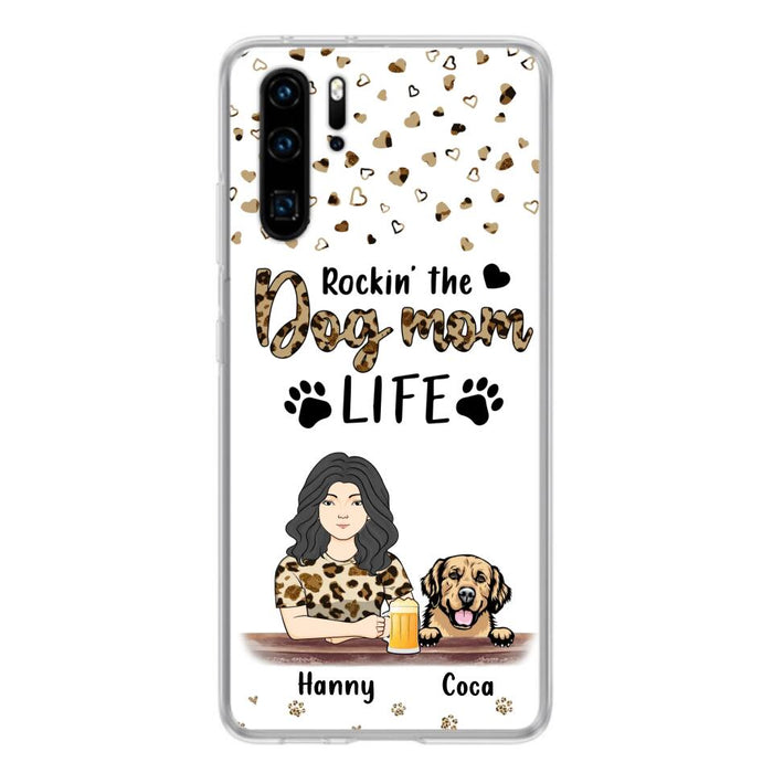 Custom Personalized Dog Mom Phone Case - Upto 4 Dogs - Mother's Day Gift Idea For Dog Lover/ Dog Mom - Rockin' The Dog Mom Life - Case For Xiaomi/ Oppo And Huawei