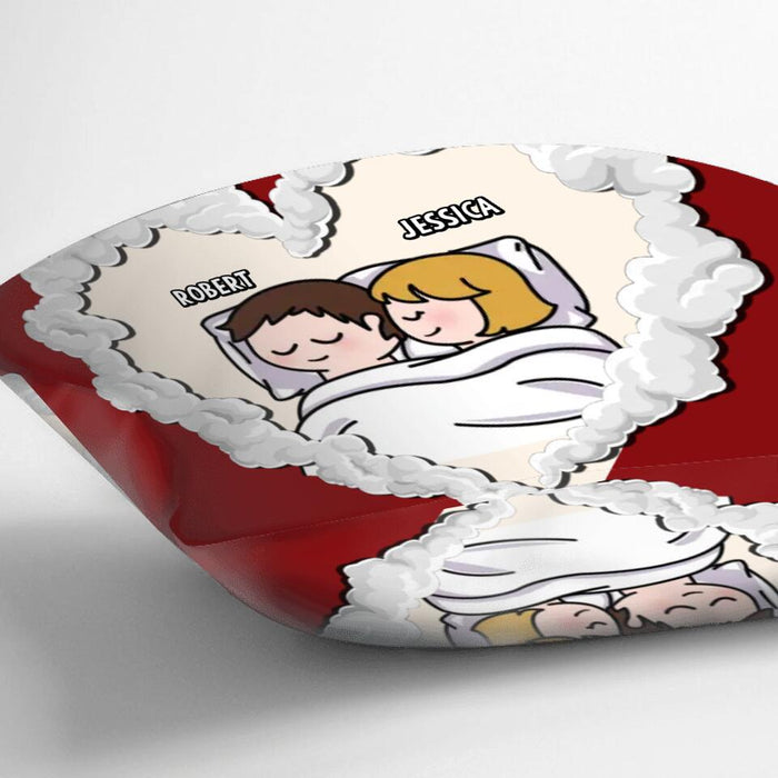 Custom Personalized Cute Couple Pillow Cover - Gift Idea For Couple - Your Farts Fucking Stink But I Still Love You