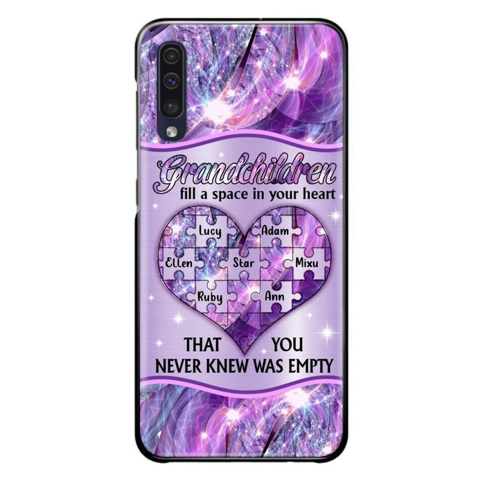 Custom Personalized Grandchildren Phone Case - Upto 7 Kids - Mother's Day Gift Idea For Grandma - Grandchildren Fill A Space In Your Heart That You Never Knew Was Empty - Case For iPhone And Samsung