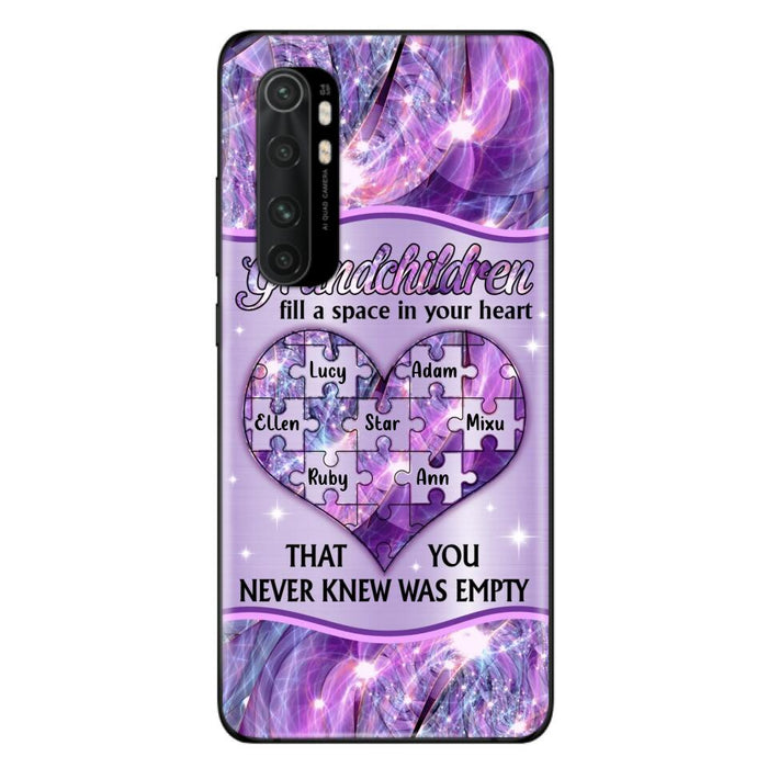 Custom Personalized Grandchildren Phone Case - Upto 7 Kids - Mother's Day Gift Idea For Grandma - Grandchildren Fill A Space In Your Heart That You Never Knew Was Empty - Case For Xiaomi/ Oppo/ Huawei