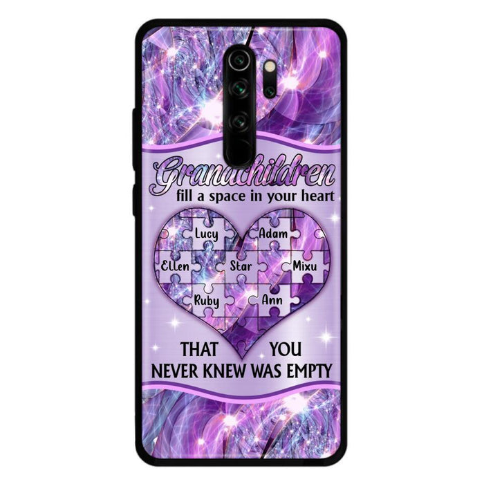 Custom Personalized Grandchildren Phone Case - Upto 7 Kids - Mother's Day Gift Idea For Grandma - Grandchildren Fill A Space In Your Heart That You Never Knew Was Empty - Case For Xiaomi/ Oppo/ Huawei