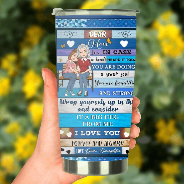 Custom Personalized Mom & Daughter Tumbler - Gift Idea For Mother's Day From Daughter - You Are Doing A Great Job