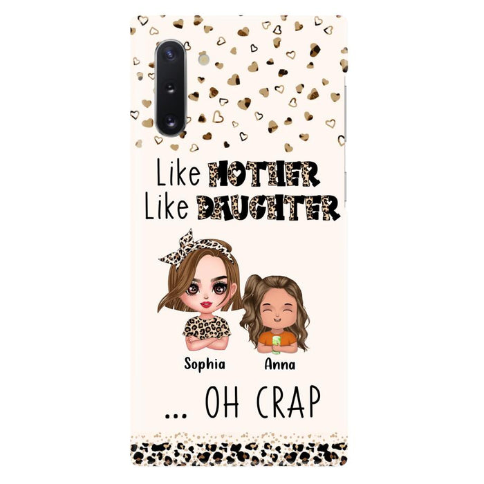 Custom Personalized Mother Phone Case - Mom With Upto 7 Children - Mother's Day Gift To Mom - Like Mother Like Daughter - Case For iPhone And Samsung