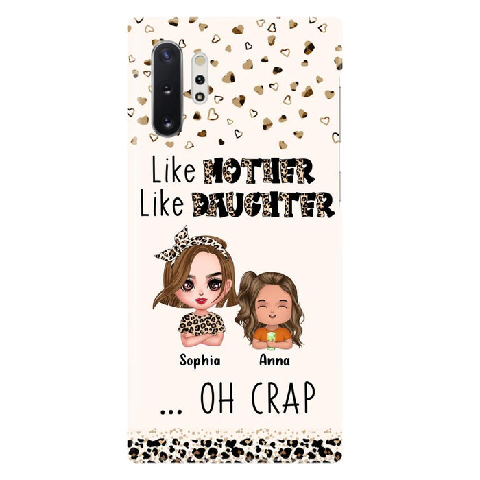 Custom Personalized Mother Phone Case - Mom With Upto 7 Children - Mother's Day Gift To Mom - Like Mother Like Daughter - Case For iPhone And Samsung