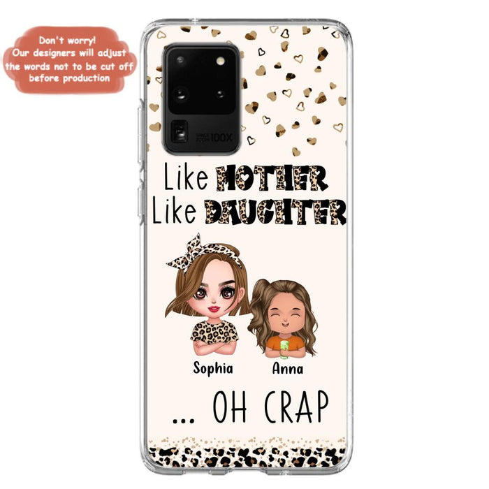 Custom Personalized Mother Phone Case - Mom With Upto 7 Children - Mother's Day Gift To Mom - Like Mother Like Daughter - Case For iPhone And Samsung