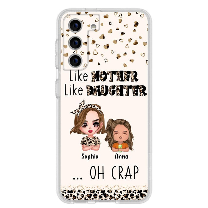 Custom Personalized Mother Phone Case - Mom With Upto 7 Children - Mother's Day Gift To Mom - Like Mother Like Daughter - Case For iPhone And Samsung