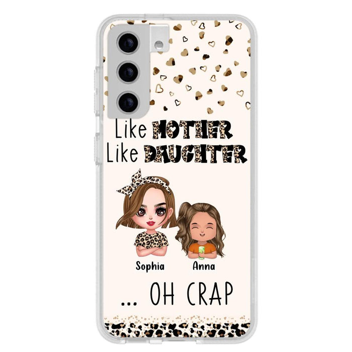 Custom Personalized Mother Phone Case - Mom With Upto 7 Children - Mother's Day Gift To Mom - Like Mother Like Daughter - Case For iPhone And Samsung