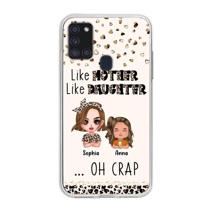 Custom Personalized Mother Phone Case - Mom With Upto 7 Children - Mother's Day Gift To Mom - Like Mother Like Daughter - Case For iPhone And Samsung