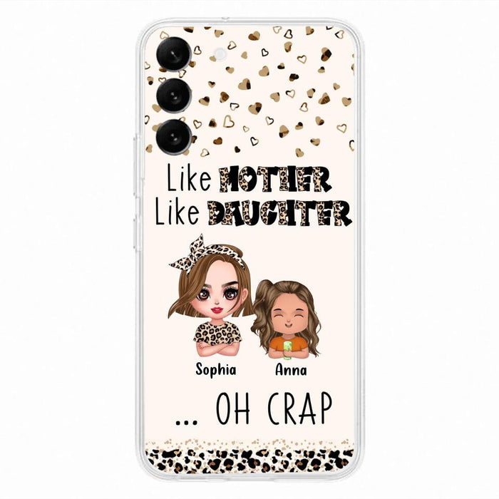 Custom Personalized Mother Phone Case - Mom With Upto 7 Children - Mother's Day Gift To Mom - Like Mother Like Daughter - Case For iPhone And Samsung