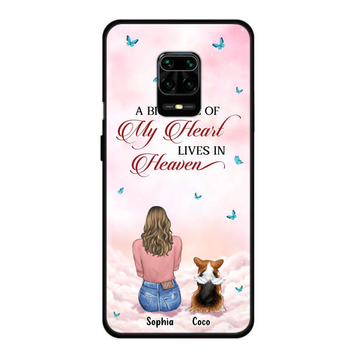 Custom Personalized Memorial Pet Phone Case - Upto 4 Pets - Memorial Gift Idea For Dog/Cat Owner - A Big Piece Of My Heart Lives In Heaven - Case For Xiaomi/Oppo/Huawei