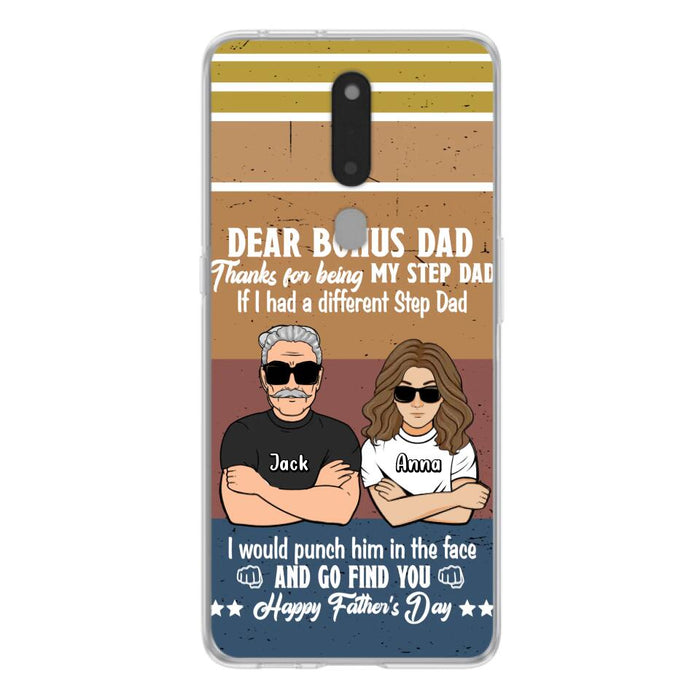 Custom Personalized Dear Bonus Dad Phone Case - Father's Day Gift Idea To Step Dad - Thanks For Being My Step Dad, Happy Father's Day - Cases For Xiaomi/Oppo/Huawei