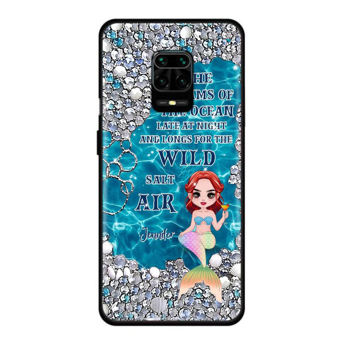 Custom Personalized Mermaid Phone Case - Gift Idea For Ocean Lovers/Mermaid - She Dreams Of The Ocean Late At Night  - Case For Oppo, Xiaomi & Huawei