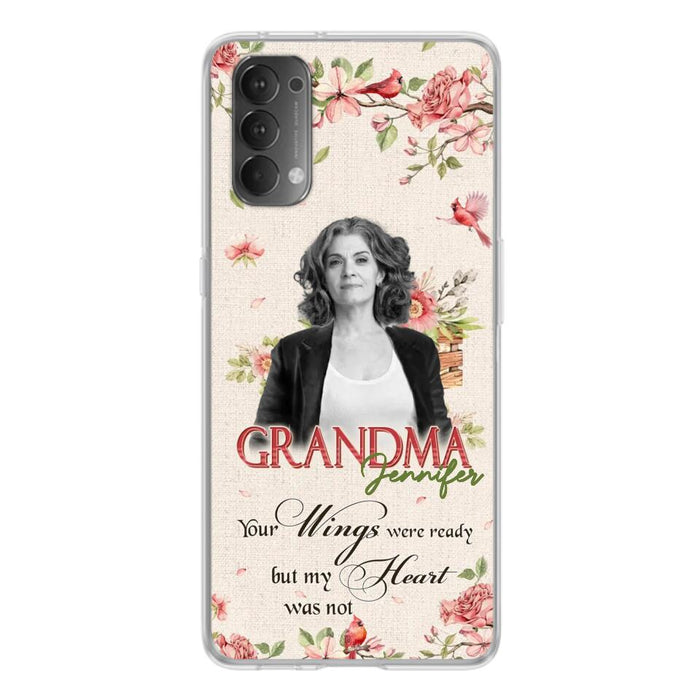 Custom Personalized Memorial Phone Case For Xiaomi/ Oppo/ Huawei - Upload Photo - Your Wings Were Ready But My Heart Was Not