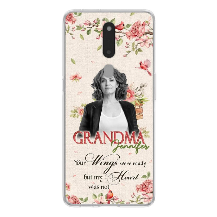 Custom Personalized Memorial Phone Case For Xiaomi/ Oppo/ Huawei - Upload Photo - Your Wings Were Ready But My Heart Was Not