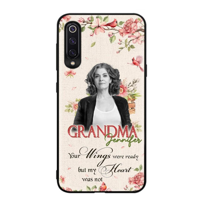 Custom Personalized Memorial Phone Case For Xiaomi/ Oppo/ Huawei - Upload Photo - Your Wings Were Ready But My Heart Was Not