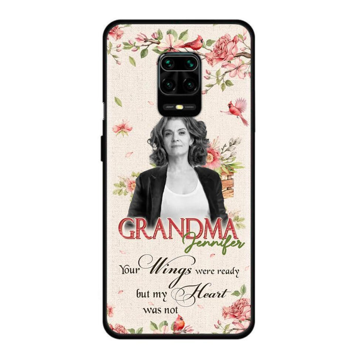 Custom Personalized Memorial Phone Case For Xiaomi/ Oppo/ Huawei - Upload Photo - Your Wings Were Ready But My Heart Was Not