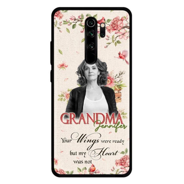 Custom Personalized Memorial Phone Case For Xiaomi/ Oppo/ Huawei - Upload Photo - Your Wings Were Ready But My Heart Was Not