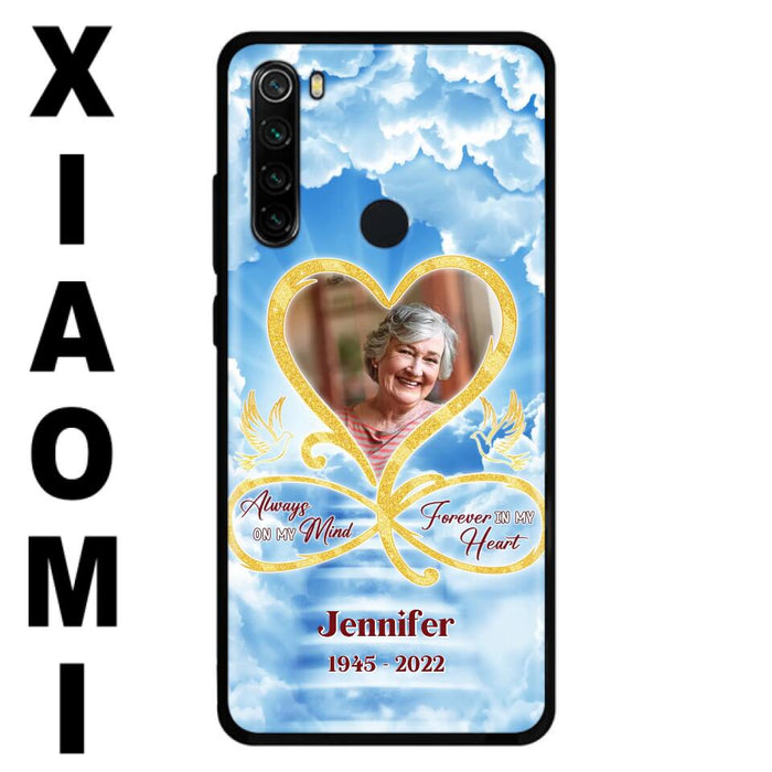 Custom Personalized Memorial Photo Phone Case - Memorial Gift Idea For Mother's Day/Father's Day - Always On My Mind Forever In My Heart - Case for Xiaomi/Huawei/Oppo