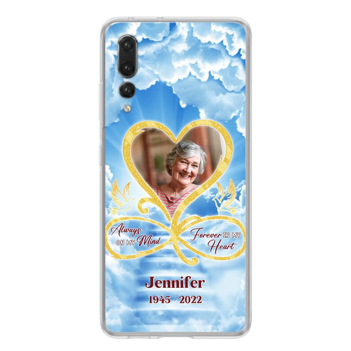 Custom Personalized Memorial Photo Phone Case - Memorial Gift Idea For Mother's Day/Father's Day - Always On My Mind Forever In My Heart - Case for Xiaomi/Huawei/Oppo