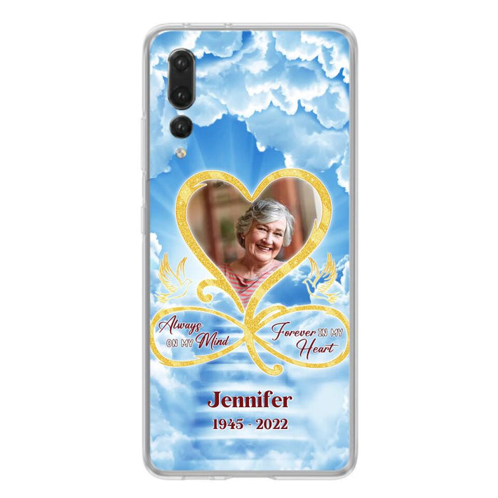 Custom Personalized Memorial Photo Phone Case - Memorial Gift Idea For Mother's Day/Father's Day - Always On My Mind Forever In My Heart - Case for Xiaomi/Huawei/Oppo