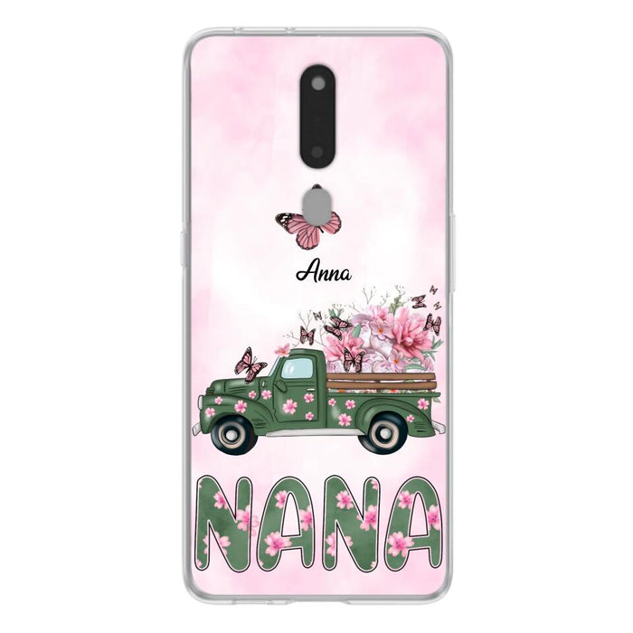 Custom Personalized Nana Phone Case - Gift Idea For Grandma/Mother's Day - Upto 12 Butterflies - Nana - Case For Oppo, Xiaomi & Huawei