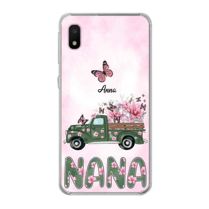 Custom Personalized Nana Phone Case - Gift Idea For Grandma/Mother's Day - Upto 12 Butterflies - Nana - Case For iPhone & Samsung