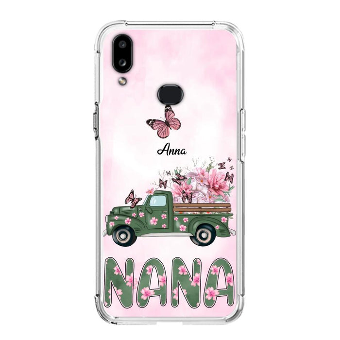 Custom Personalized Nana Phone Case - Gift Idea For Grandma/Mother's Day - Upto 12 Butterflies - Nana - Case For iPhone & Samsung