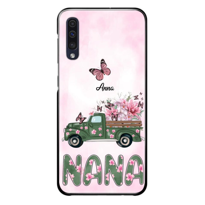 Custom Personalized Nana Phone Case - Gift Idea For Grandma/Mother's Day - Upto 12 Butterflies - Nana - Case For iPhone & Samsung