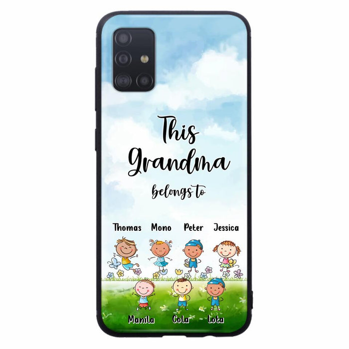 Custom Personalized Grandma Phone Case - Gift Idea For Grandma/Mother's Day - Upto 7 Kids - This Grandma Belongs To - Case For iPhone & Samsung