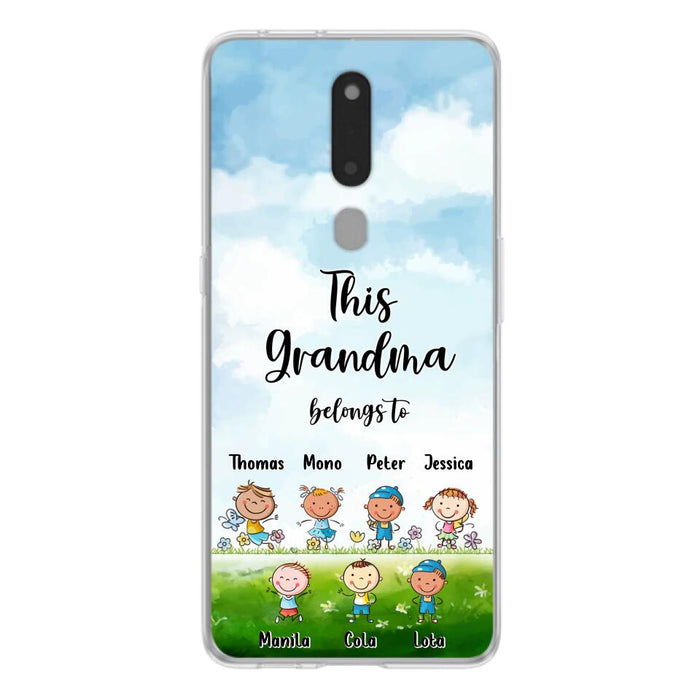 Custom Personalized Grandma Phone Case - Gift Idea For Grandma/Mother's Day - Upto 7 Kids - This Grandma Belongs To - Case For Oppo, Xiaomi & Huawei