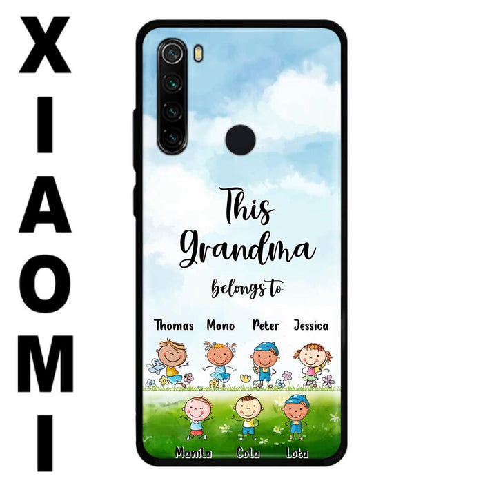 Custom Personalized Grandma Phone Case - Gift Idea For Grandma/Mother's Day - Upto 7 Kids - This Grandma Belongs To - Case For Oppo, Xiaomi & Huawei