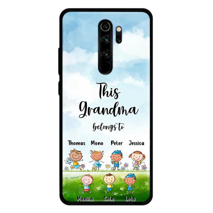 Custom Personalized Grandma Phone Case - Gift Idea For Grandma/Mother's Day - Upto 7 Kids - This Grandma Belongs To - Case For Oppo, Xiaomi & Huawei