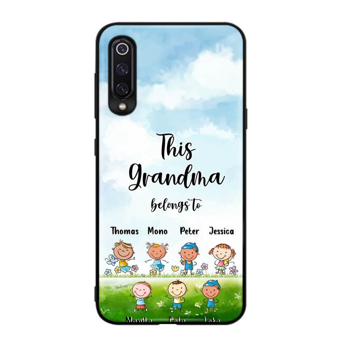 Custom Personalized Grandma Phone Case - Gift Idea For Grandma/Mother's Day - Upto 7 Kids - This Grandma Belongs To - Case For Oppo, Xiaomi & Huawei