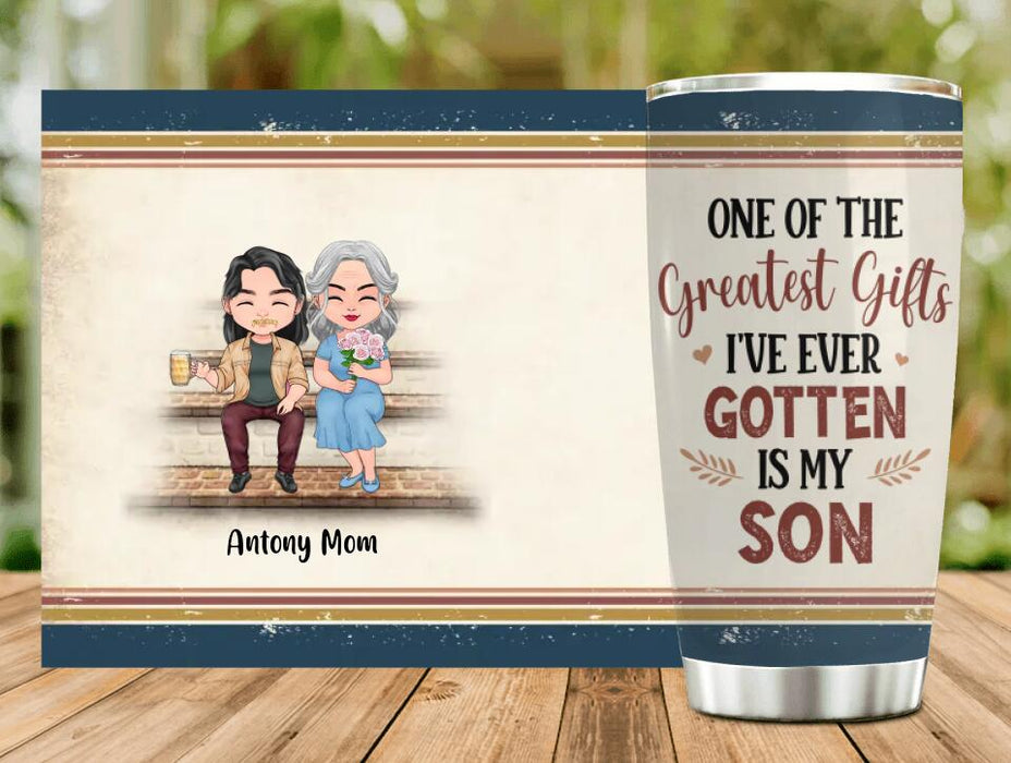 Custom Personalized Mom & Children Tumbler - Best Gift For Mother's Day - Upto 3 Children - One Of The Greatest Gifts I've Ever Gotten Is My Son