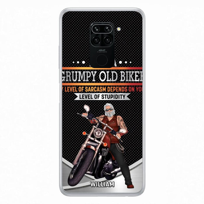 Custom Personalized Old Biker Phone Case - Father's Day Gift Idea for Biker - I'm A Grumpy Old Biker - Case for Xiaomi/Huawei/Oppo