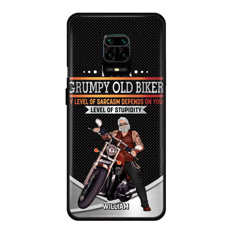 Custom Personalized Old Biker Phone Case - Father's Day Gift Idea for Biker - I'm A Grumpy Old Biker - Case for Xiaomi/Huawei/Oppo