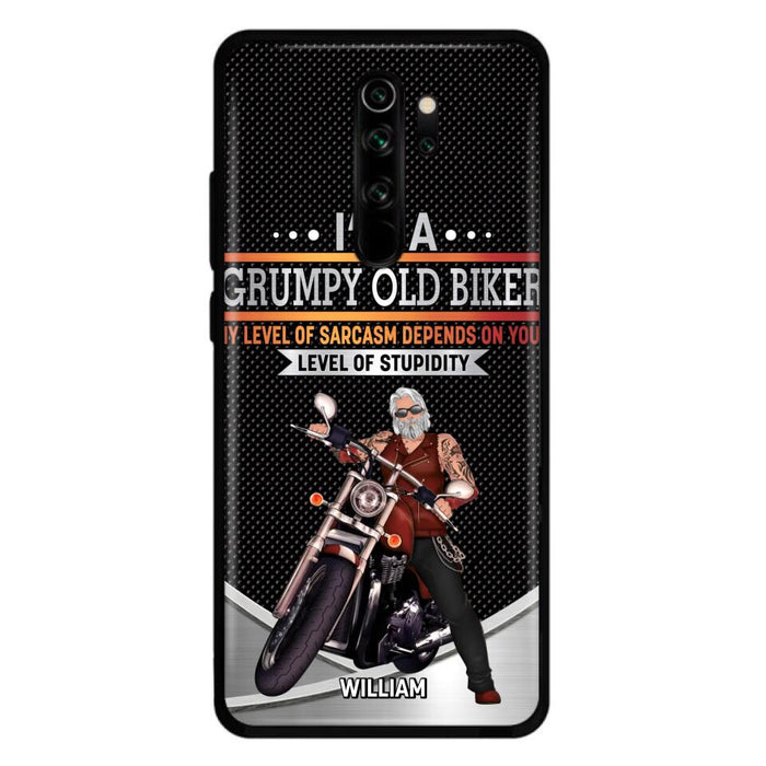 Custom Personalized Old Biker Phone Case - Father's Day Gift Idea for Biker - I'm A Grumpy Old Biker - Case for Xiaomi/Huawei/Oppo