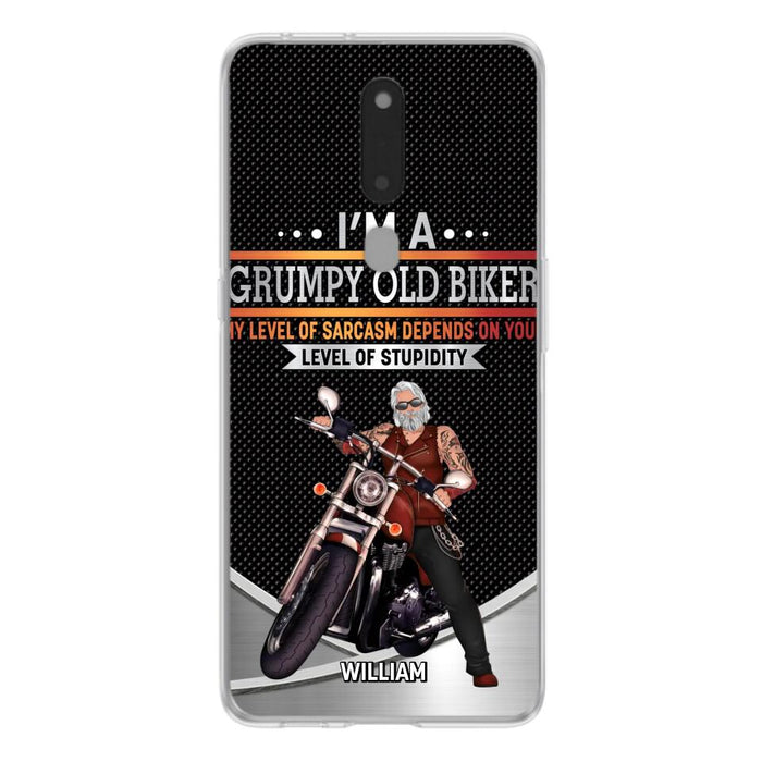 Custom Personalized Old Biker Phone Case - Father's Day Gift Idea for Biker - I'm A Grumpy Old Biker - Case for Xiaomi/Huawei/Oppo