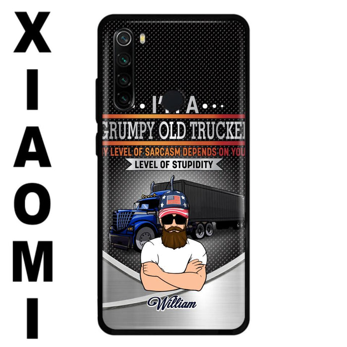 Custom Personalized Old Trucker Phone Case - Father's Day Gift Idea for Trucker - I'm A Grumpy Old Trucker - Case for Xiaomi/Huawei/Oppo