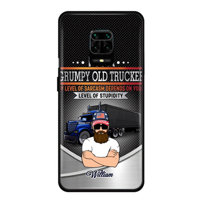 Custom Personalized Old Trucker Phone Case - Father's Day Gift Idea for Trucker - I'm A Grumpy Old Trucker - Case for Xiaomi/Huawei/Oppo