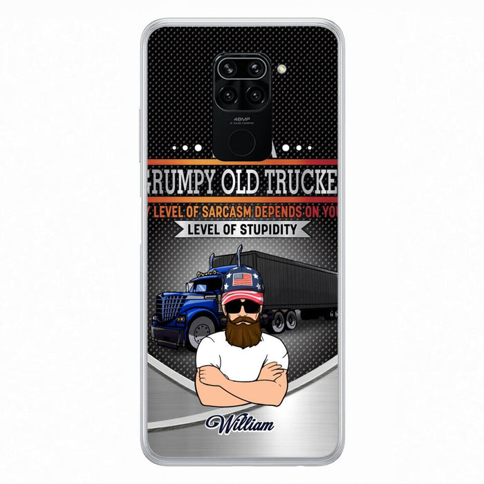 Custom Personalized Old Trucker Phone Case - Father's Day Gift Idea for Trucker - I'm A Grumpy Old Trucker - Case for Xiaomi/Huawei/Oppo