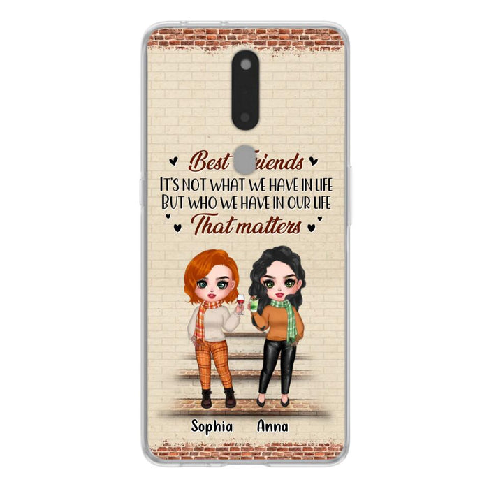 Custom Personalized Best Friends Phone Case For Xiaomi/ Oppo/ Huawei - Upto 4 Girls - Gift Idea For Besties/ Friends/ Sisters - It's Not What We Have In Life But Who We Have In Our Life That Matters