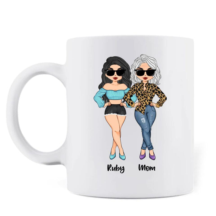 Custom Personalized To My Mother-In-Law Coffee Mug - Mother's Day Gift Idea From Daughter-In-Law - I Won The Lottery When I Gained You As My Mother-In-Law