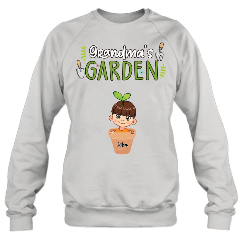 Personalized Grandma's Garden T-Shirt/Long Sleeve/Sweatshirt/Hoodie - Gift Idea For Grandma/Mother's Day Gift - Up to 10 Kids
